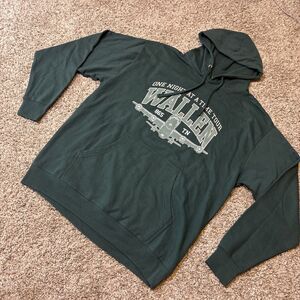 Morgan Wallen Hoodie Mens XL Green One Night At A Time Tour 2024 Concert Band TN